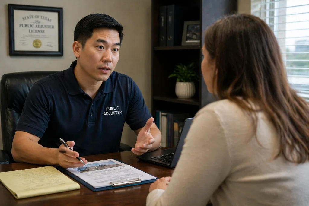 Public Adjuster vs. Insurance Adjuster for Hail Claims in Texas
