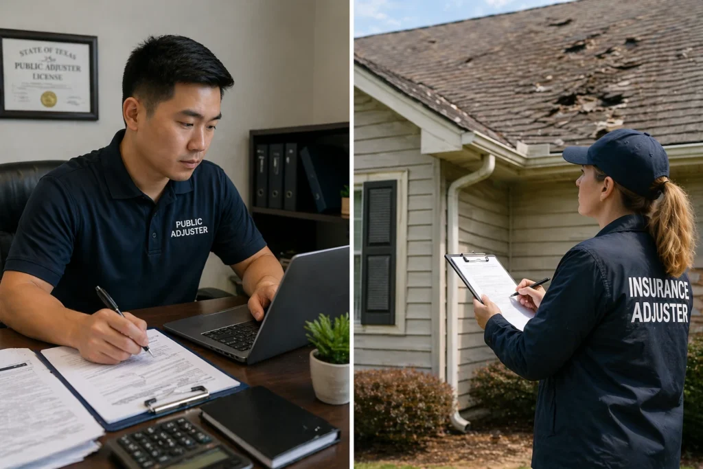 Public Adjuster vs. Insurance Adjuster for Hail Claims in Texas 2